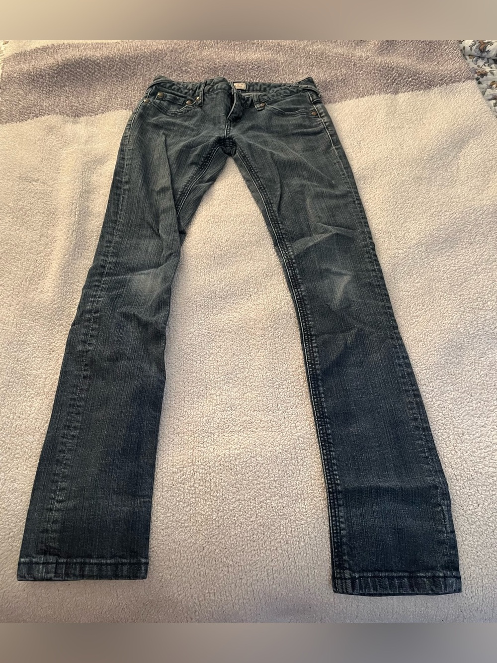 Free People Straight Jeans - Dark Blue Wash Size 26